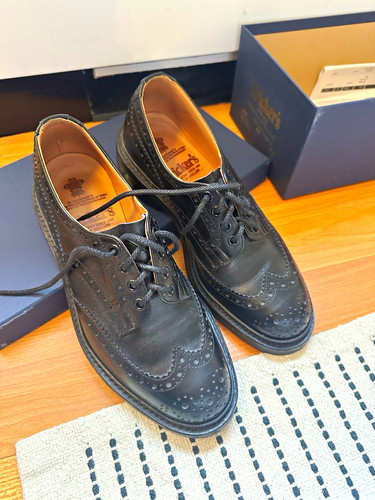 Tricker mens black bourton - black,