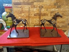 Metal Sculptured Horses