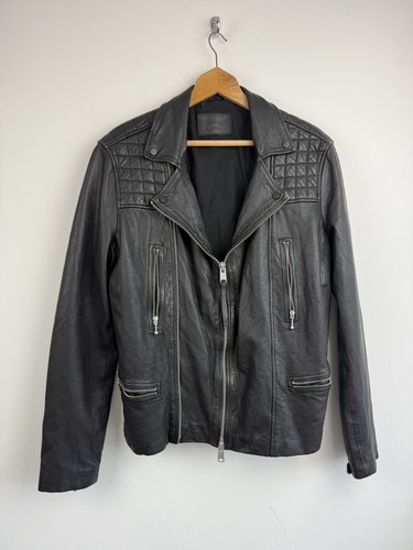 All saints leather jacket mens - saints,