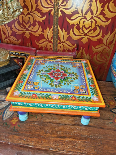 Hand painted small - painted, wooden