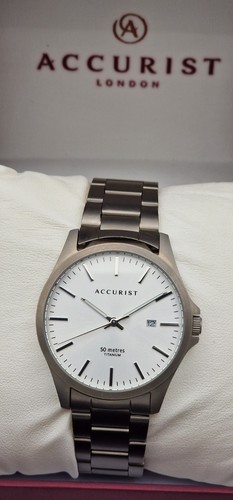 Accurist mens titanium watch - mens,