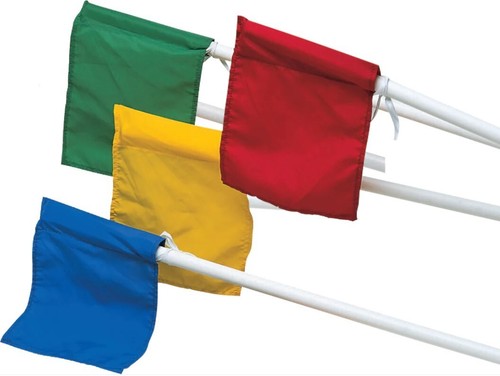 Football corner post - corner, flag