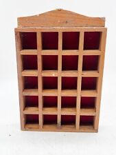 VINTAGE WOODEN THIMBLE RACK DISPLAY STAND TREEN