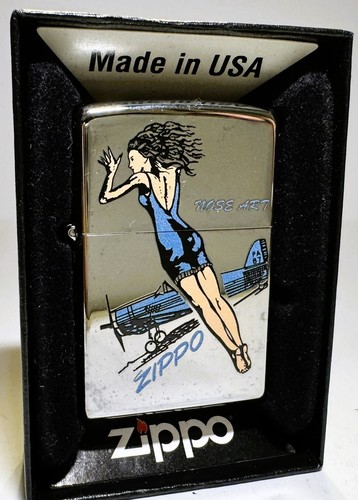 Zippo 2002 nose art pin - zippo,