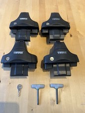Thule 754 + Locks + Key - Rapid System Foot Pack for Roof Bars/Rails/Rack