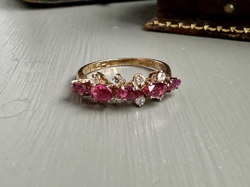 Vintage 14ct gold ruby - 14ct, &