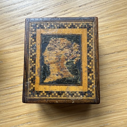 Victorian tunbridge ware stamp - victorian,