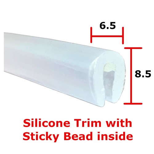 Clear silicone trim with - clear,