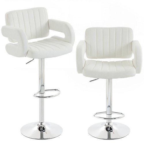 Homcom bar stools adjustable - bar,