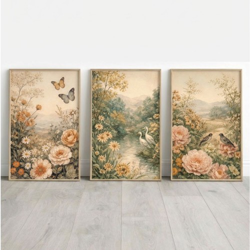 Set vintage botanical - of,