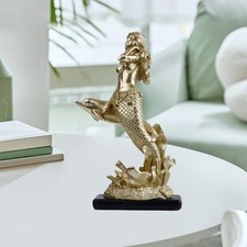 Mermaid Statue Desktop Ornament Centerpiece Delicate Home Decoration Collectible