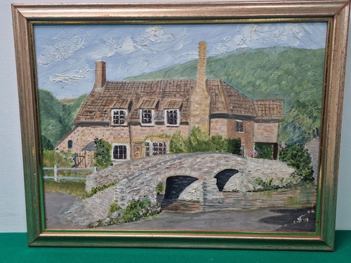 Framed 1991 packhorse bridge - framed,