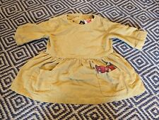 Tootsa Macginty Yellow Cordory Fox Dress: 6 to 12 months. B4