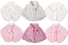 Girls Faux Fur Bolero Poncho