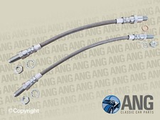 TRIUMPH 2000, 2500 & 2.5PI STAINLESS STEEL REAR BRAKE HOSES x 2 GBH175 & GBH176