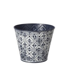 Mosaic  Blue-Grey Lined Tin