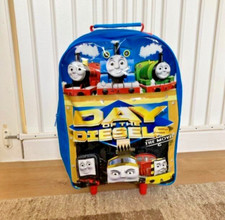 Thomas Tank - Day of The Diesels - Kids Wheeled Trolley Bag - Retractable Handle