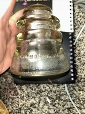 Antique hemingray clear glass - hemingray,