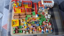 vintage playmobil play park and school  class room toys and figures