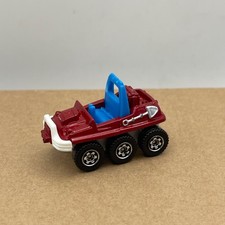 Matchbox ATV 6x6 Red Blue 6-Wheel All-Terrain Vehicle Toy Car Vintage Combi P&P: