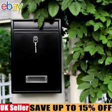 Black Large Letter Box Post