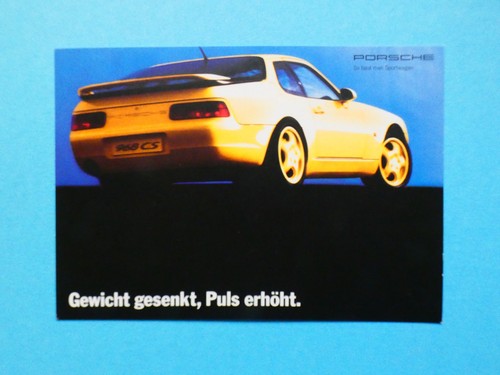 Postcard porsche 968 cs - porsche,