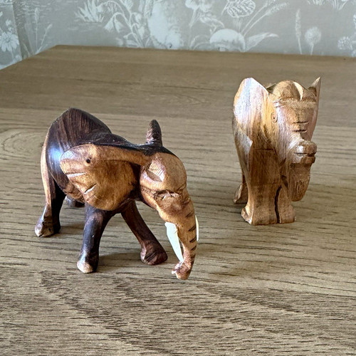 Hand carved wooden animal - hand-carved,