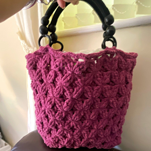 Purple crochet handmade top
