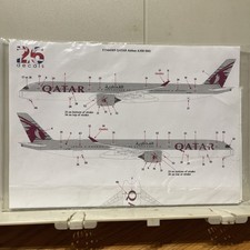 1/144  scale model airliner decals 26 Decals Qatar Airbus A350-1041