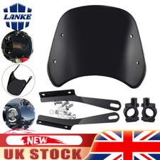 5''-7'' Motorcycle Headlight Fairing Front Windshield Wind Screen Set Universal