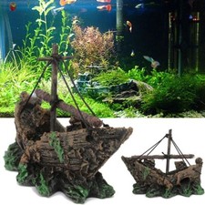 Resin Fish Tank Pirate Ship