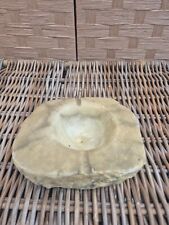 Vintage Albaster Stone Large Ashtray Heavy
