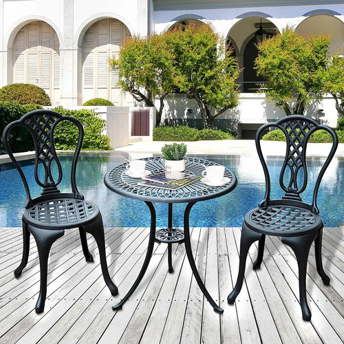 Bistro set 3piece cast - bistro,