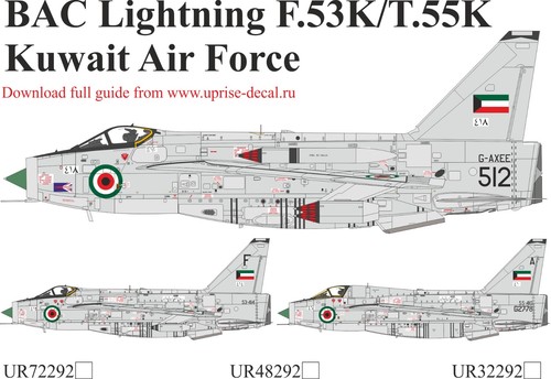 Decal bac lightning - 1:72,