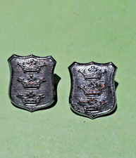 Police Kingston Upon Hull Collar Badges Pair Police