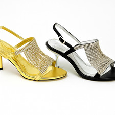 ladies peep toe slingback low