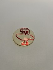 Vntg POG 1990s Red Foil Face Duck Bill Bird Toy HTF RARE Game Milk Bottle Top