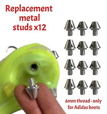 12x Replacement Metal SG Studs for Adidas Football Boots 6mm thread. Predator, X