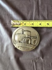Vintage 1989 John Deere 60 Series 4WD Four Wheel Drive Tractors 8760 Belt Buckle