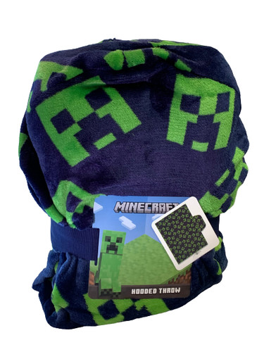 Minecraft creeper hooded - hooded, throw