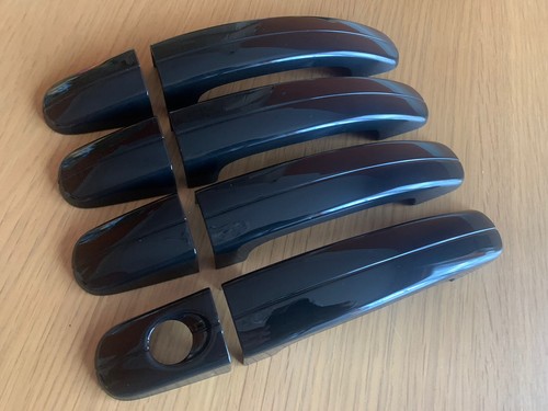 Gloss black door - black, handle