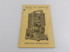 Specto 500 Projector 8/16mm Dual Instruction Manual Operating Vintage