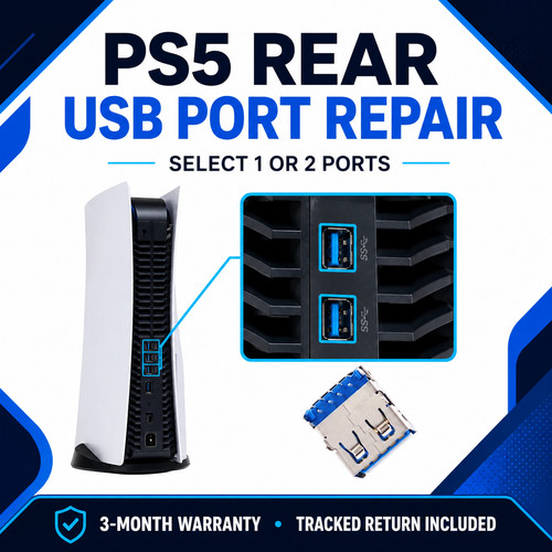 Ps5 rear usb port repair - ps5,