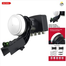 4K Quad LNB Satellite Receiver for Sky HD/Freesat HD Weatherproof Connectors