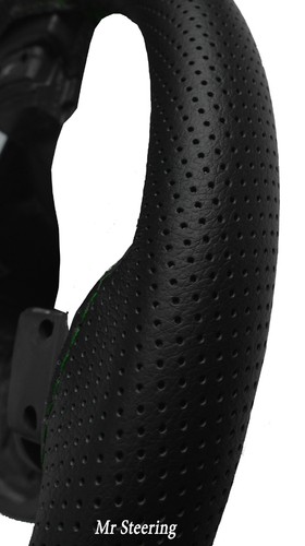 Perforated leather steering - leather,
