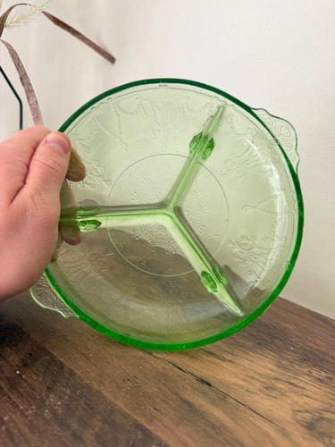 Vintage green uranium glass - vintage,