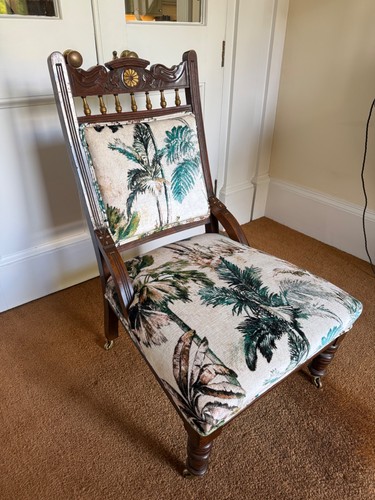 Mahogany victorian chair - victorian,