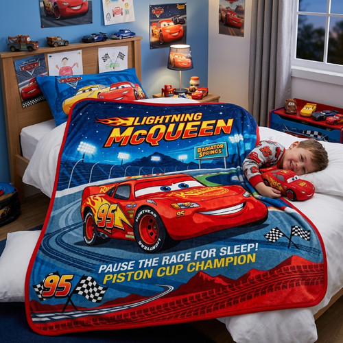 Cars lightning mcqueen fleece - mcqueen,