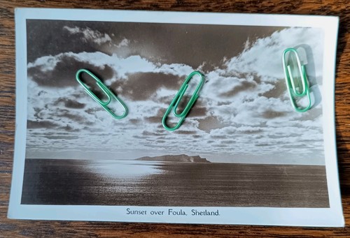 1954 sunset over foula - 1954,