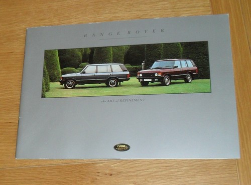 Range rover classic brochure - classic,
